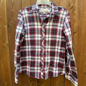 Banana Republic soft wash cotton plaid button down